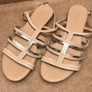 Calvin Klein cream sandals!